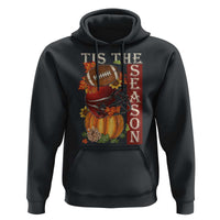 Thanksgiving Tis The Season Hoodie American Football Pumpkin Fall Season - Wonder Print Shop