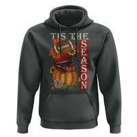 Thanksgiving Tis The Season Hoodie American Football Pumpkin Fall Season - Wonder Print Shop