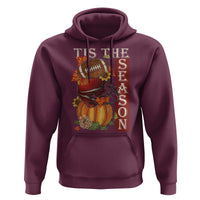 Thanksgiving Tis The Season Hoodie American Football Pumpkin Fall Season - Wonder Print Shop