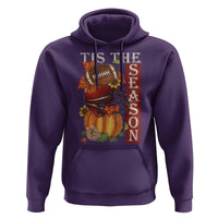 Thanksgiving Tis The Season Hoodie American Football Pumpkin Fall Season - Wonder Print Shop