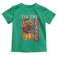Thanksgiving Tis The Season Toddler T Shirt American Football Pumpkin Fall Season - Wonder Print Shop