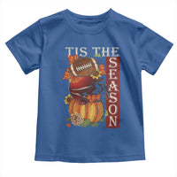 Thanksgiving Tis The Season Toddler T Shirt American Football Pumpkin Fall Season - Wonder Print Shop