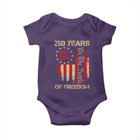 250 Years Of Freedom Baby Onesie 250th America Anniversary Independence Day