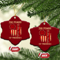 250 Years Of Freedom Ceramic Ornament 250th America Anniversary Independence Day