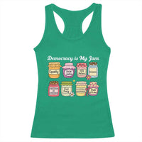 Democracy Is My Jam Racerback Tank Top Social Justice Protest Resist - Wonder Print Shop