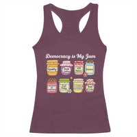 Democracy Is My Jam Racerback Tank Top Social Justice Protest Resist - Wonder Print Shop