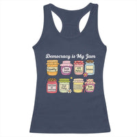 Democracy Is My Jam Racerback Tank Top Social Justice Protest Resist - Wonder Print Shop