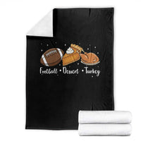Funny Political Fall Season Throw Blanket Football Dessert Turkey Thanksgiving - Wonder Print Shop