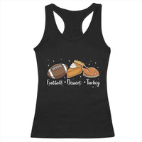 Funny Political Fall Season Racerback Tank Top Football Dessert Turkey Thanksgiving - Wonder Print Shop