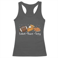 Funny Political Fall Season Racerback Tank Top Football Dessert Turkey Thanksgiving - Wonder Print Shop