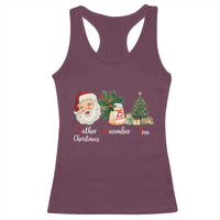 Funny Political Christmas Racerback Tank Top Father Christmas December Tree - Wonder Print Shop