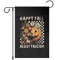 Happy Fall Resist Fascism Garden Flag Halloween Fall Pumpkin - Wonder Print Shop