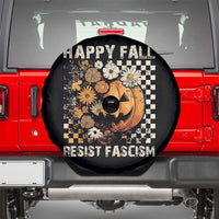 Happy Fall Resist Fascism Spare Tire Cover Halloween Fall Pumpkin - Wonder Print Shop