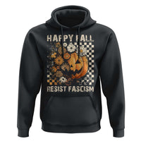 Happy Fall Resist Fascism Hoodie Halloween Fall Pumpkin - Wonder Print Shop