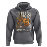 Happy Fall Resist Fascism Hoodie Halloween Fall Pumpkin - Wonder Print Shop