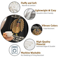 Funny Thanksgiving Turkey Throw Blanket I Am Really Into The Thanksgiving Spirit I Have Given The Bird - Wonder Print Shop