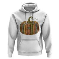 Book Pumpkin Autumn Fall Librarians Bookworm Teacher Hoodie - Wonder Print Shop