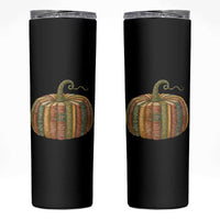 Book Pumpkin Autumn Fall Librarians Bookworm Teacher Skinny Tumbler - Wonder Print Shop