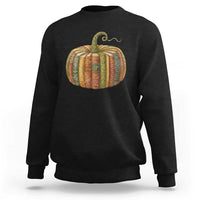 Book Pumpkin Autumn Fall Librarians Bookworm Teacher Sweatshirt - Wonder Print Shop