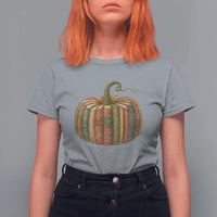 Book Pumpkin Autumn Fall Librarians Bookworm Teacher T Shirt For Women - Wonder Print Shop