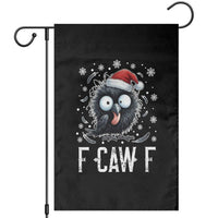 Funny F Caw F Christmas Crow Garden Flag Santa Raven Xmas Holiday - Wonder Print Shop