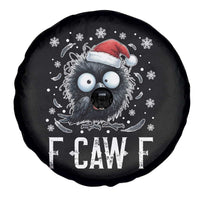 Funny F Caw F Christmas Crow Spare Tire Cover Santa Raven Xmas Holiday - Wonder Print Shop