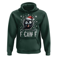 Funny F Caw F Christmas Crow Hoodie Santa Raven Xmas Holiday - Wonder Print Shop