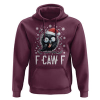 Funny F Caw F Christmas Crow Hoodie Santa Raven Xmas Holiday - Wonder Print Shop