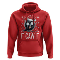 Funny F Caw F Christmas Crow Hoodie Santa Raven Xmas Holiday - Wonder Print Shop