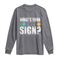 Funny Ski Snowboard Whats Your Sign Long Sleeve Shirt - Wonder Print Shop