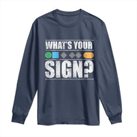 Funny Ski Snowboard Whats Your Sign Long Sleeve Shirt - Wonder Print Shop