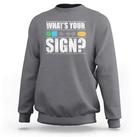 Funny Ski Snowboard Whats Your Sign Sweatshirt - Wonder Print Shop