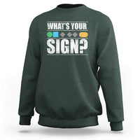 Funny Ski Snowboard Whats Your Sign Sweatshirt - Wonder Print Shop