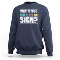 Funny Ski Snowboard Whats Your Sign Sweatshirt - Wonder Print Shop