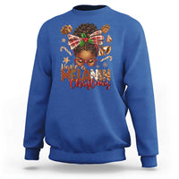 Have A Melanin Christmas African American Girl Xmas Sweatshirt - Wonder Print Shop