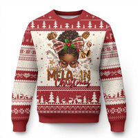 Have A Melanin Christmas African American Girl Xmas Ugly Christmas Sweater - Wonder Print Shop