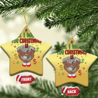 Funny All I Want For Xmas Is Money Christmas Ornament Xmas Melanin Black African American Hands - Wonder Print Shop