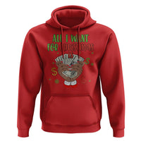 Funny All I Want For Christmas Is Money Hoodie Xmas Melanin Black African American Hands