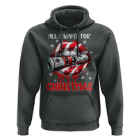 Funny All I Want For Christmas Is Money Hoodie Candy Cane Lips