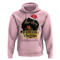 Have A Melanin Christmas African American Santa Girl Xmas Hoodie