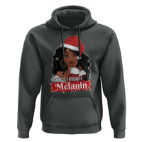 African American Christmas Hoodie Santa's Favorite Melanin Santa Girl