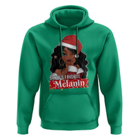 African American Christmas Hoodie Santa's Favorite Melanin Santa Girl