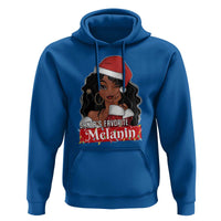 African American Christmas Hoodie Santa's Favorite Melanin Santa Girl