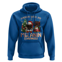 Funny African American Christmas Hoodie Hangin With My Melanin Gnomies Afro Gnomes