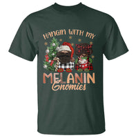 Funny African American Christmas T Shirt Hangin With My Melanin Gnomies Afro Gnomes - Wonder Print Shop