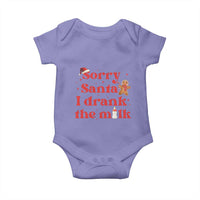Funny First Christmas Baby Onesie Sorry Santa I Drank The Milk Gingerbread