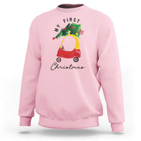 My First Christmas Sweatshirt Toy Car Xmas Tree - Wonder Print Shop