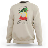 My First Christmas Sweatshirt Toy Car Xmas Tree - Wonder Print Shop