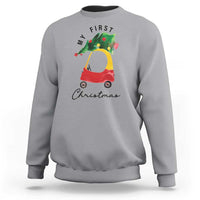 My First Christmas Sweatshirt Toy Car Xmas Tree - Wonder Print Shop