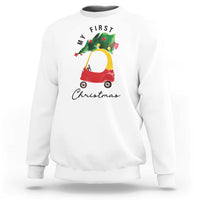My First Christmas Sweatshirt Toy Car Xmas Tree - Wonder Print Shop